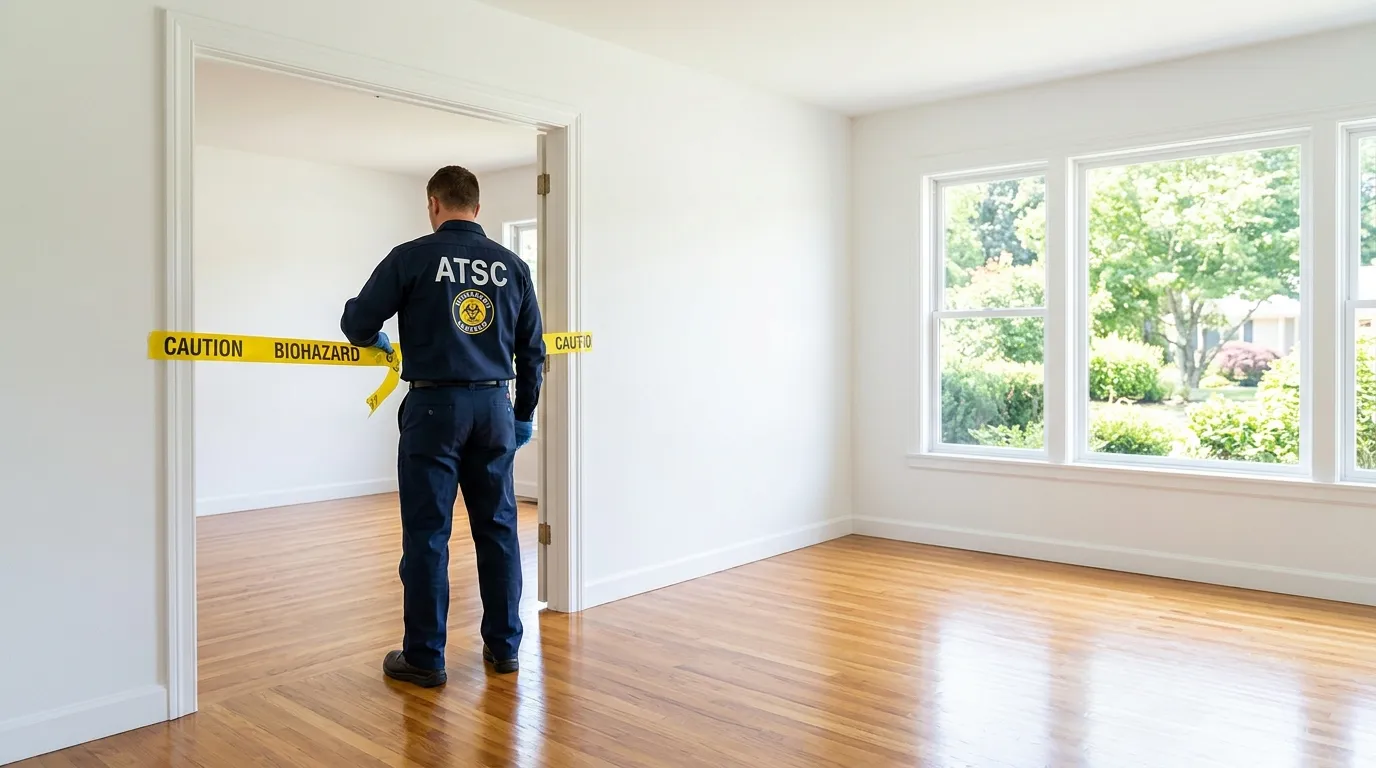 Certified biohazard cleanup crew performing Trauma Scene Cleanup in 'Aiea